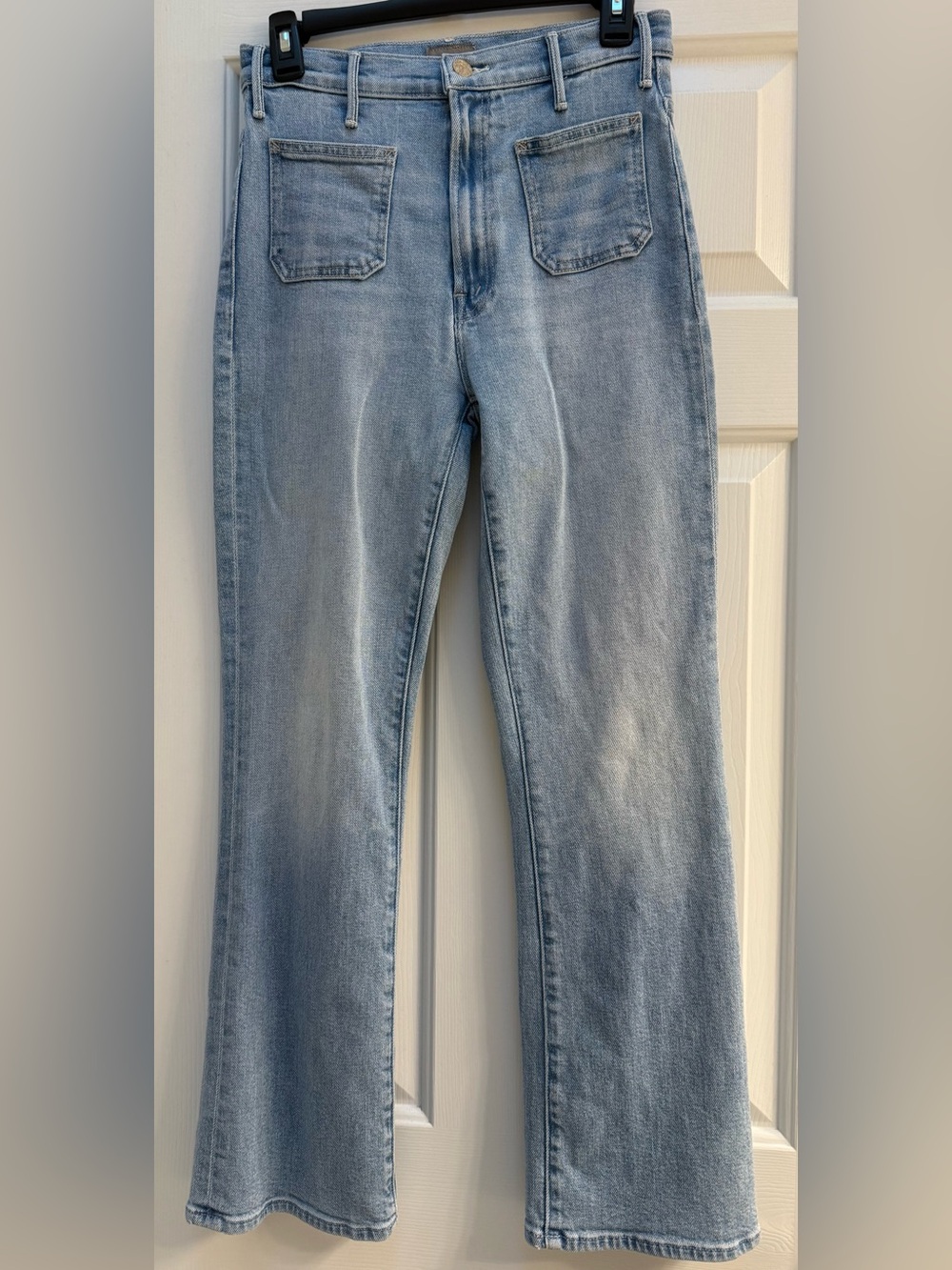 Mother Hustler Patch Pocket Ankle Light Wash Jeans Size 27 Style 11047